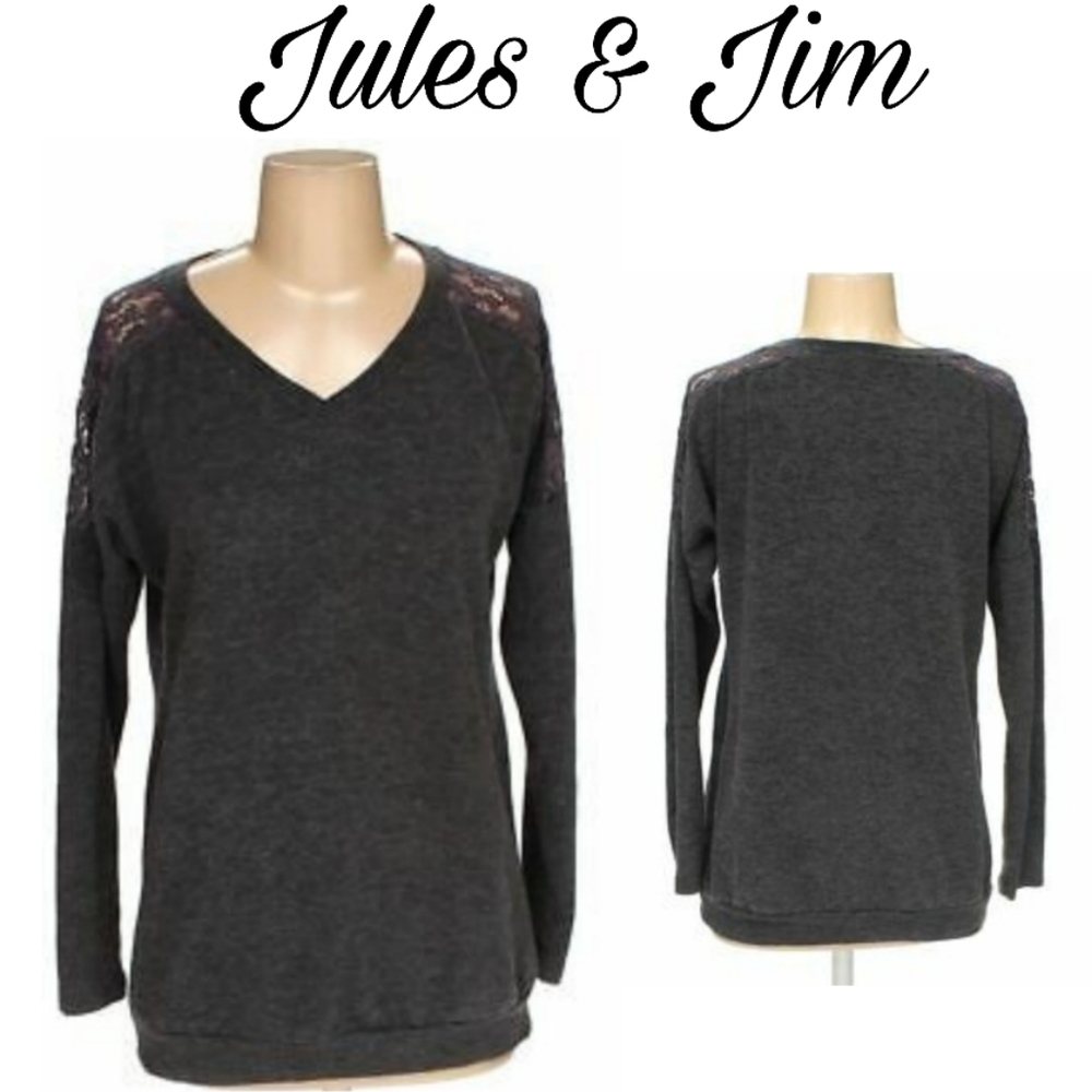 Jules & Jim gray maternity sweater. Sz Sm